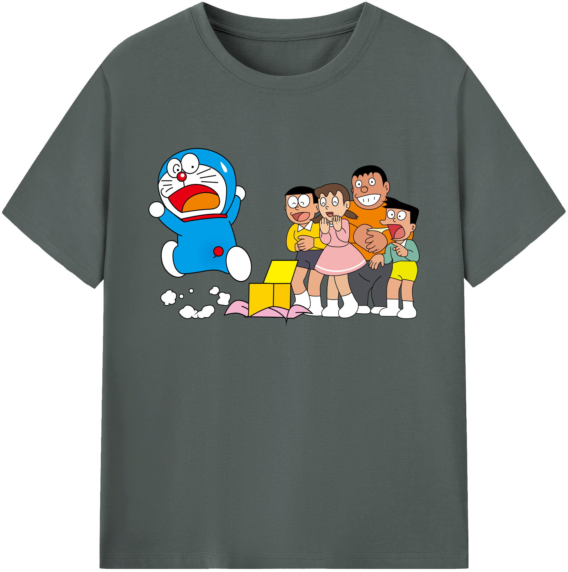 （画像用） ドラえもん 骨川 スネ夫 Doraemon Honekawa Suneo 綿100％ メンズ半袖Tシャツ｜肌触りやわらか＆通気性